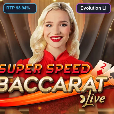 Evolution Live Baccarat table stream game card